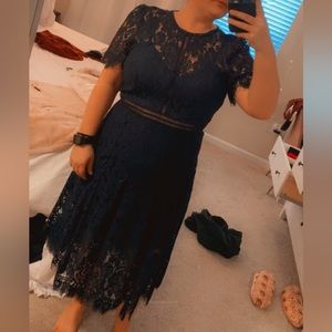 Navy Lace Dress